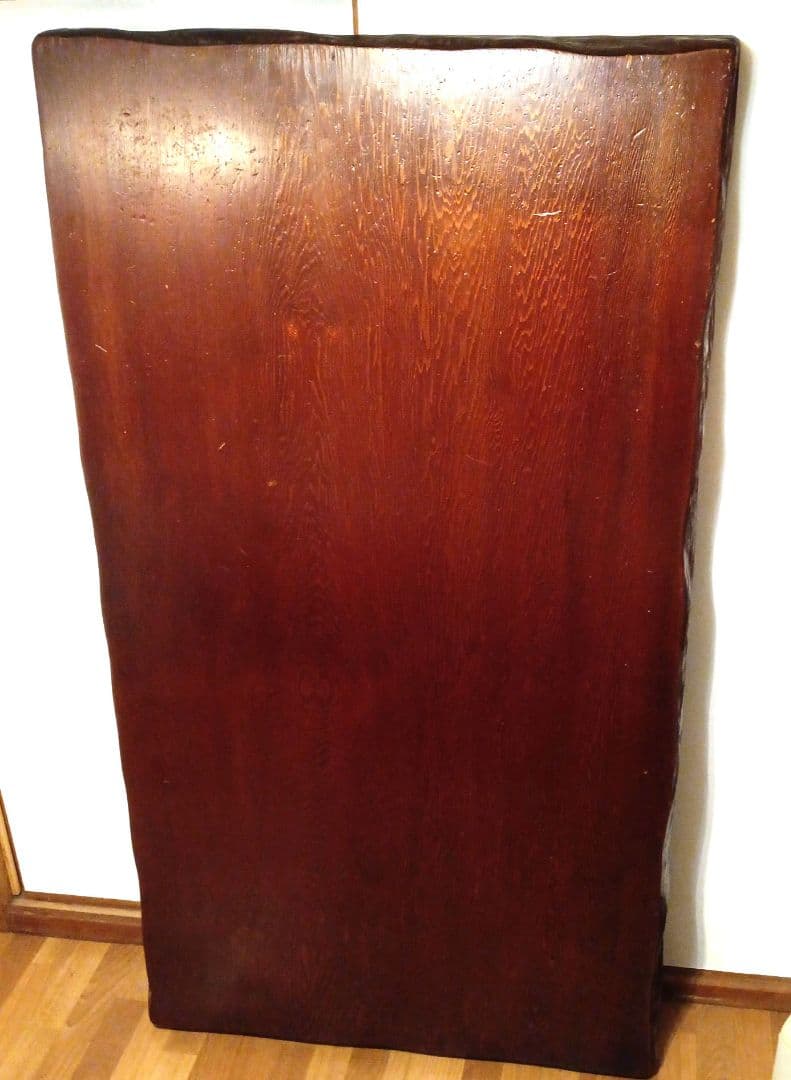 一枚板　天然無垢材使用　無垢板　デスク　テーブル　栃　天然木版