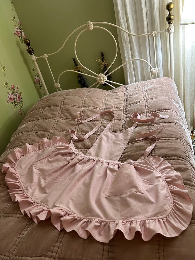 ラルフローレン　RALPH LAUREN ピンク フリル付きエプロン　新品未使用