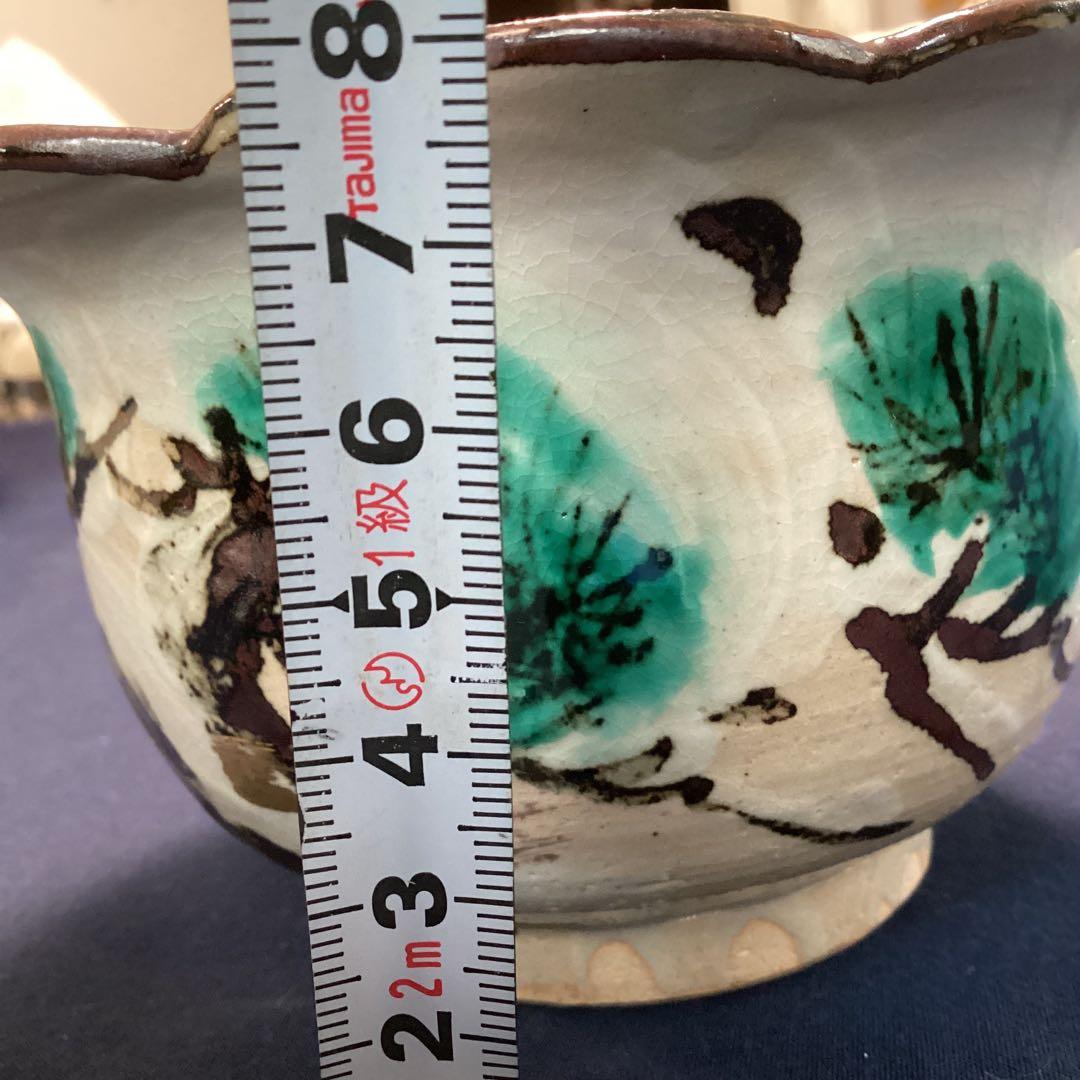 京焼乾山写雪松向付10客　新品未使用