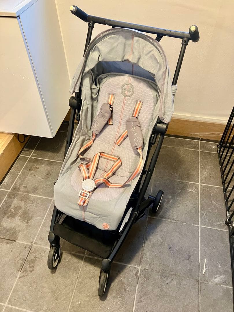 cybex サイベックス ベビーカー リベル レインカバー付 グレー