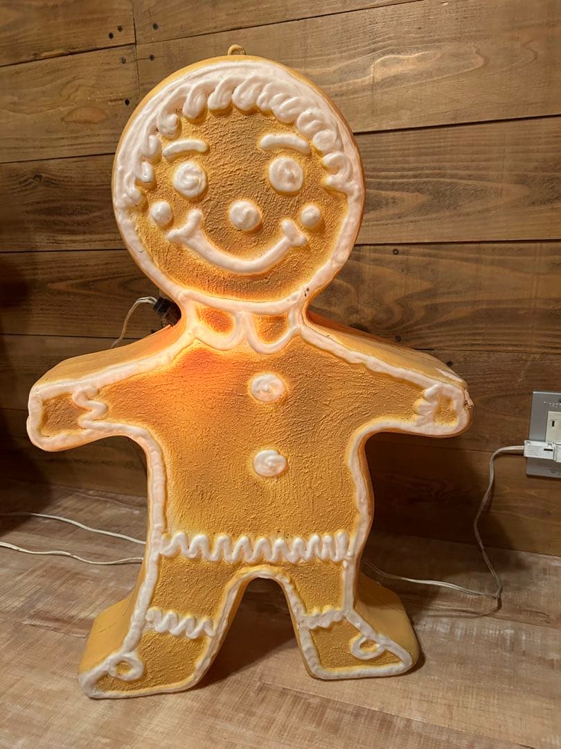 ジンジャーブレッドマン　ライト　照明　イルミネーション　クリスマスガーデンライト