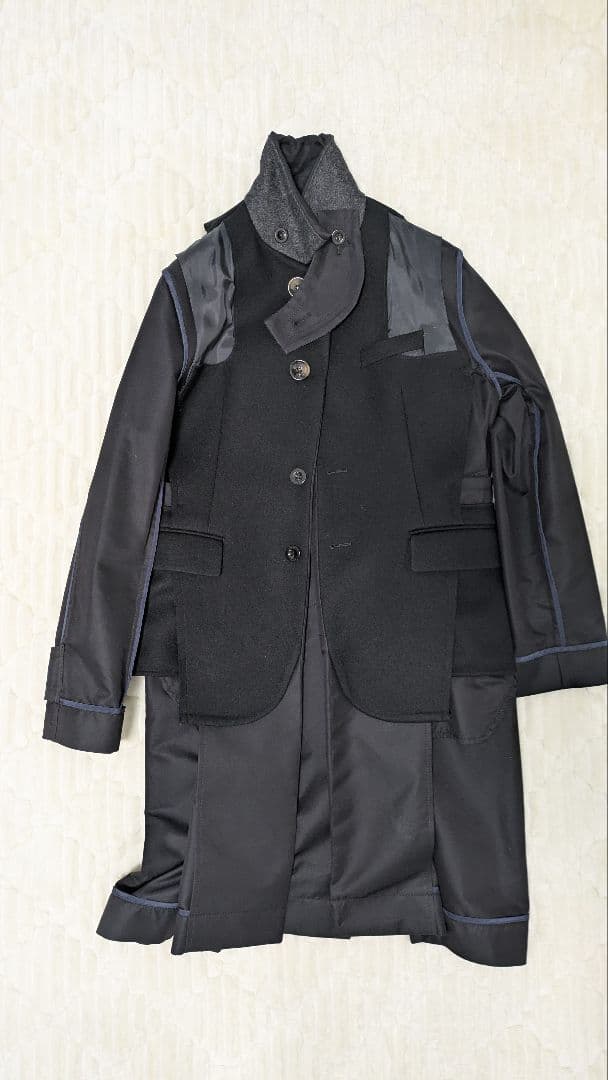 sacai 2021aw メンズコート Mサイズ 21-02621M
