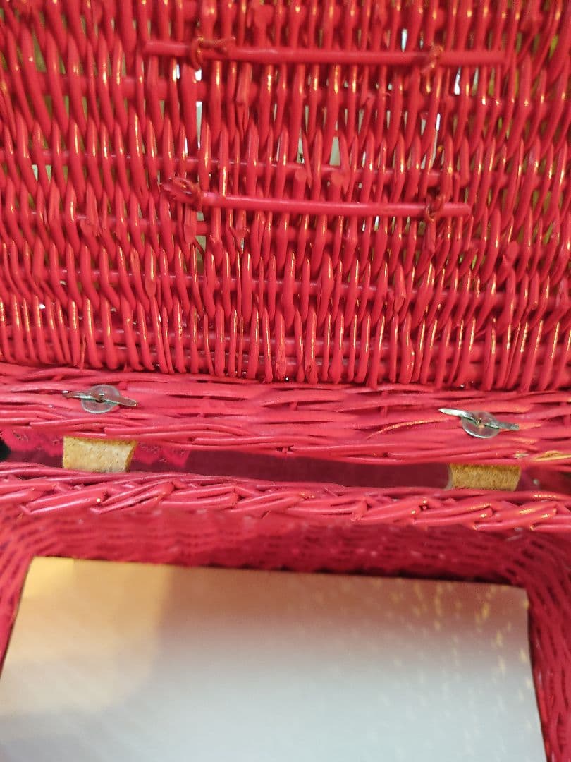 造花　籠　バスケット　ベビーバスケット　籠　　バスケット　昭和レトロ　ビンテージ