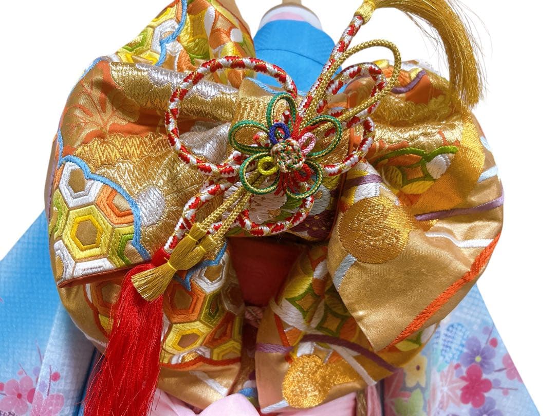 人気の水色×ゴールド♡七五三　7歳　女の子　セット　一式