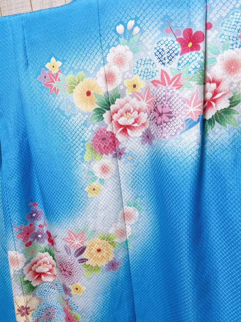 人気の水色×ゴールド♡七五三　7歳　女の子　セット　一式