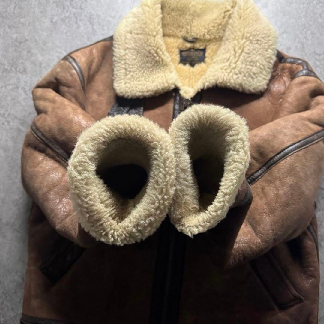 【90s vintage】フライトジャケット　B3 L ムートンジャケット　ボア