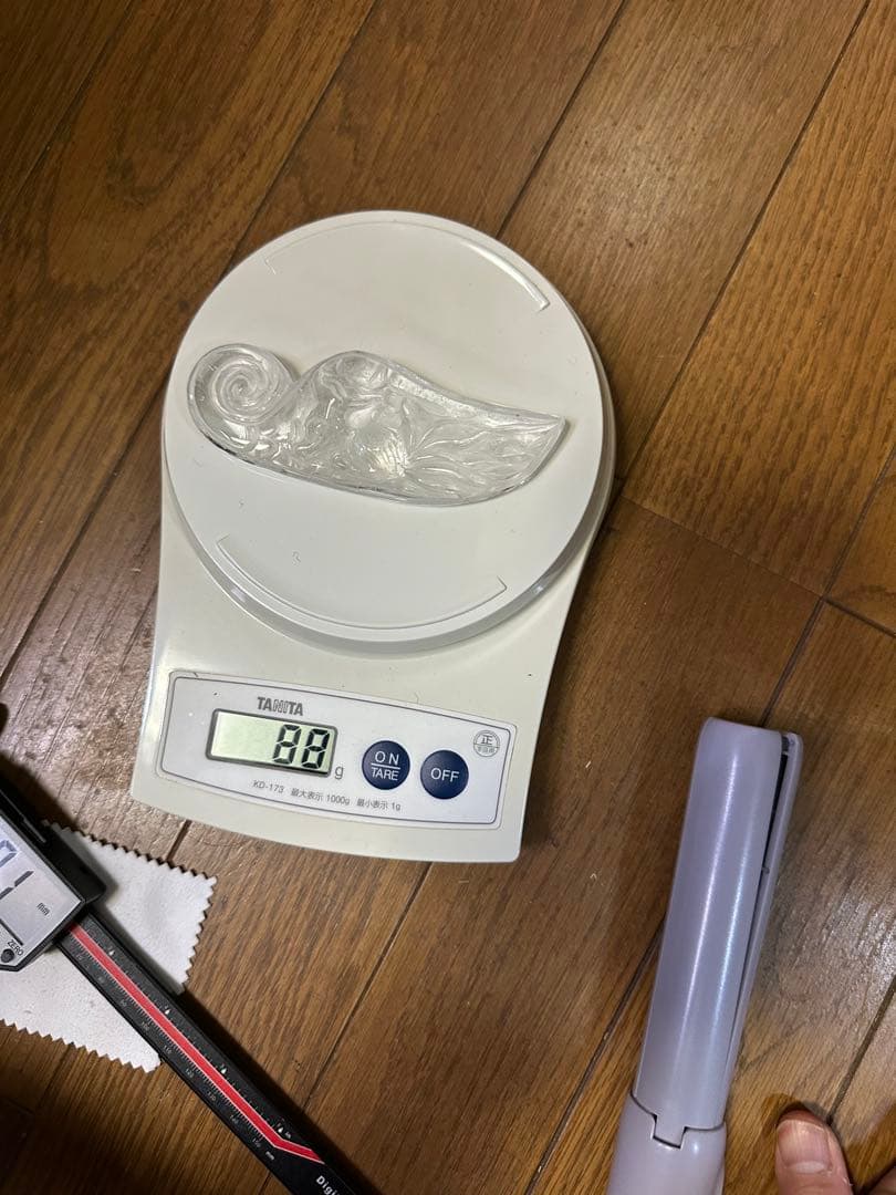 水晶　翼の置きもの（九尾）