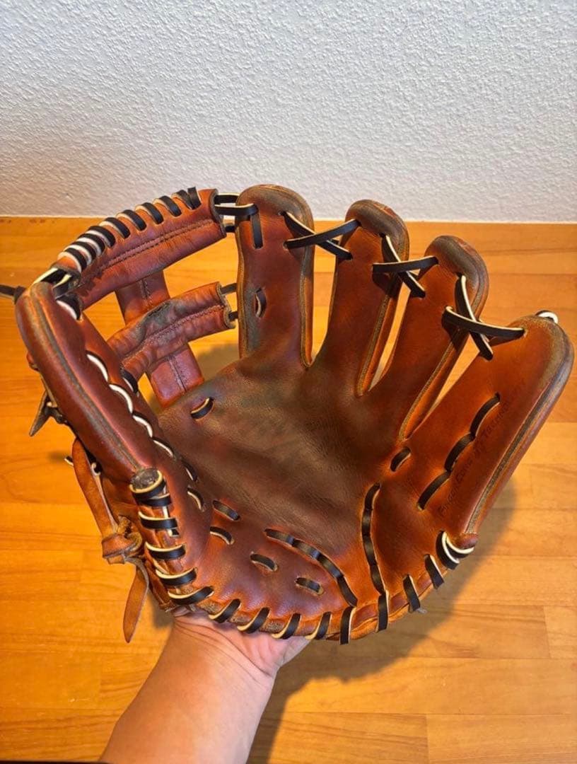 ミズノプロ 軟式 内野手用 グローブ 即戦力 レース交換済 革質良好　まぁくん様