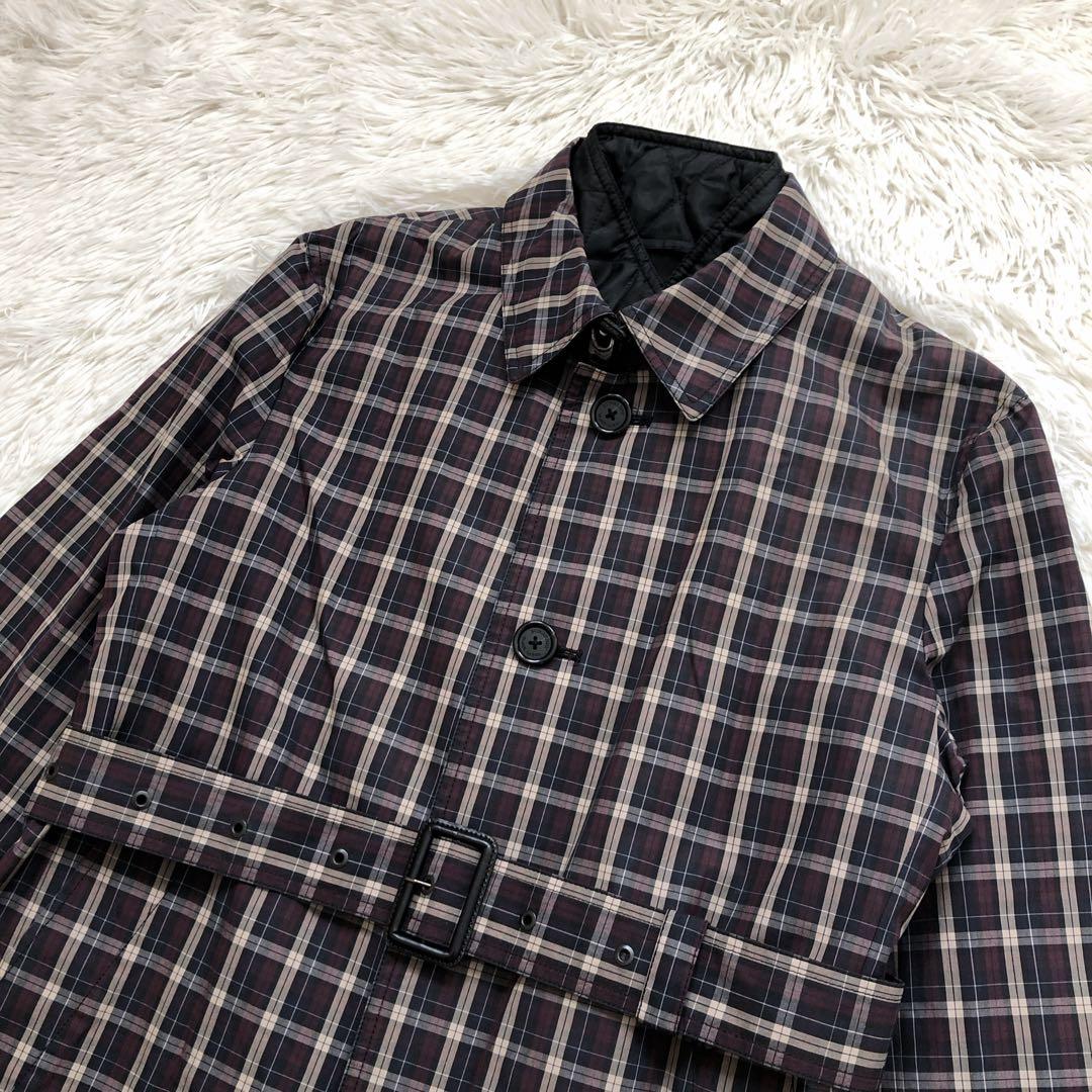 美品✨希少 L ライナー　バーバリー　チェック柄 トレンチコート ロゴ　ホース