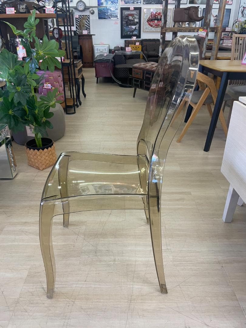 ダイニングチェア　PC-990AM　クリア　透明　ガーデン　チェア　イス　椅子