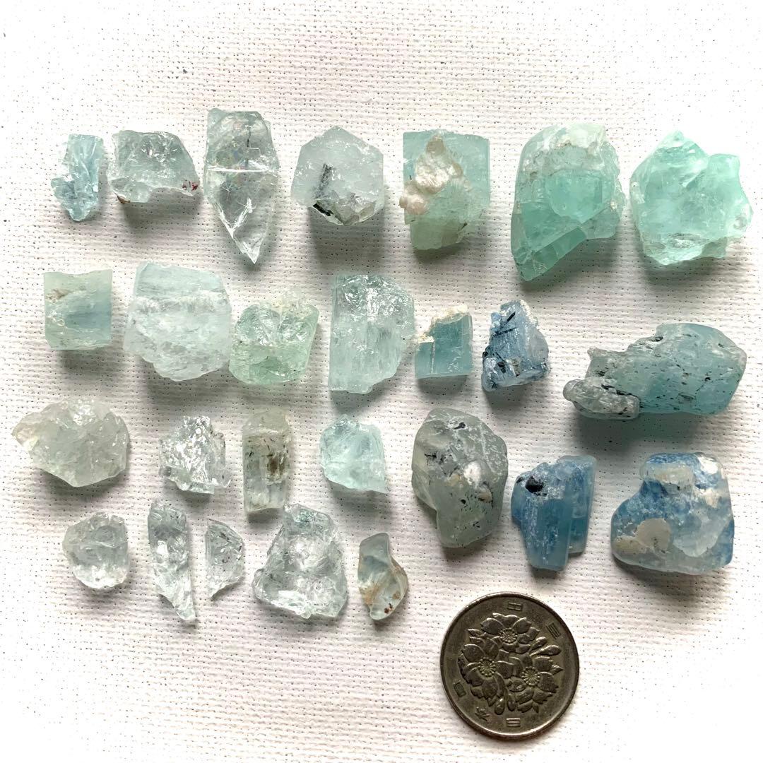 アクアマリン原石26個セット