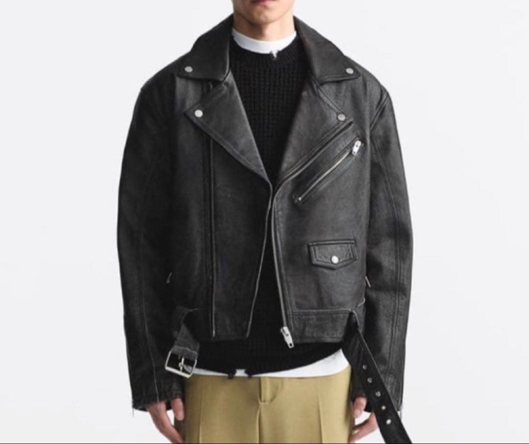 ZARA 本革ライダースジャケット