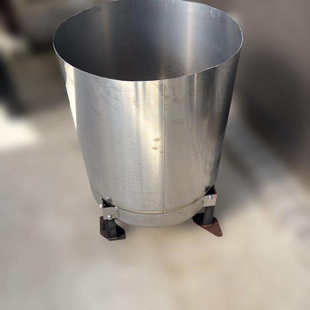 半切りステンレスタンク　簡易焼却炉や、雨水溜めにどうぞ