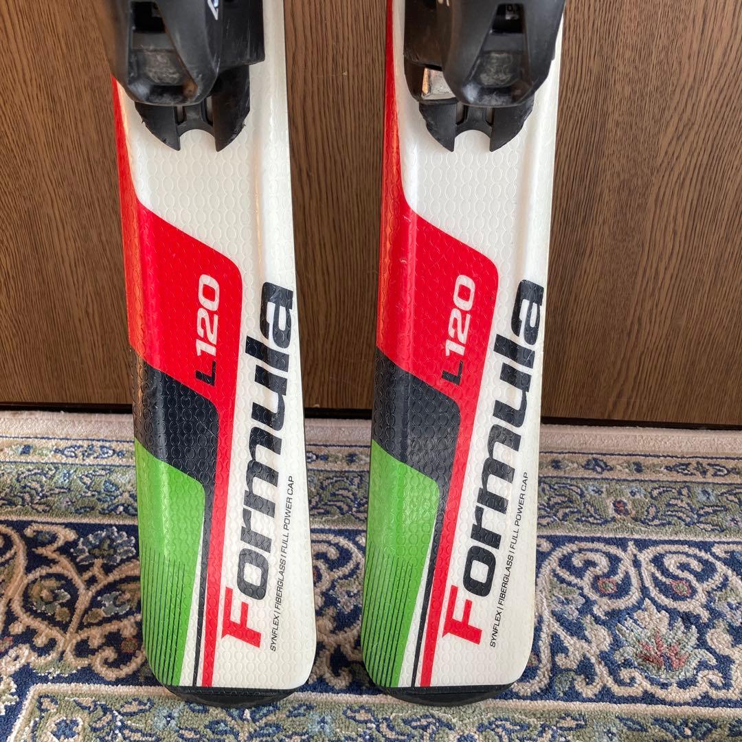 ELAN ジュニアスキー板 120センチ と 伸縮ストック