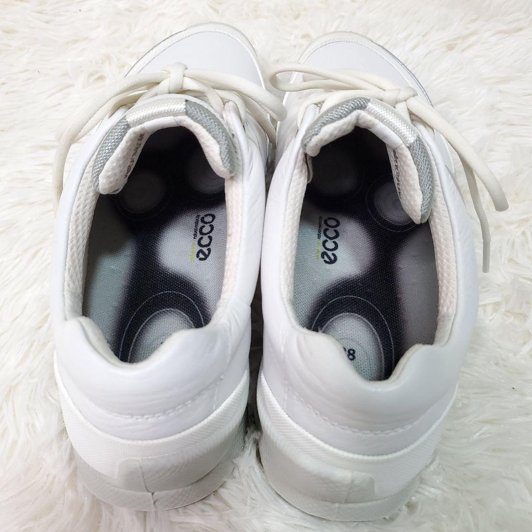 【試着のみ】ecco　ゴルフシューズ　バイオム　スパイクレス　24cm　ホワイト