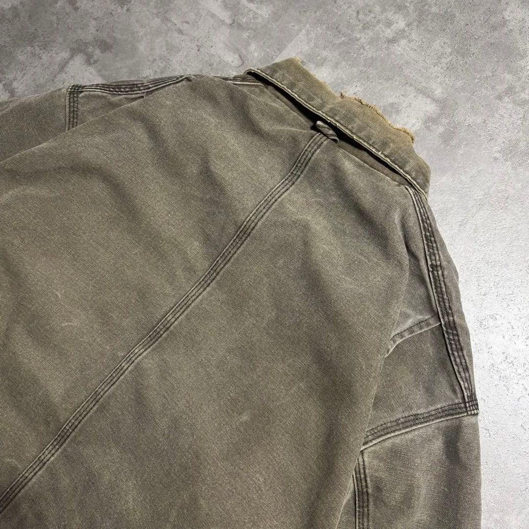 80s 星タグ USA製 カーハート チョアコート 茶 究極フェード 常田大希