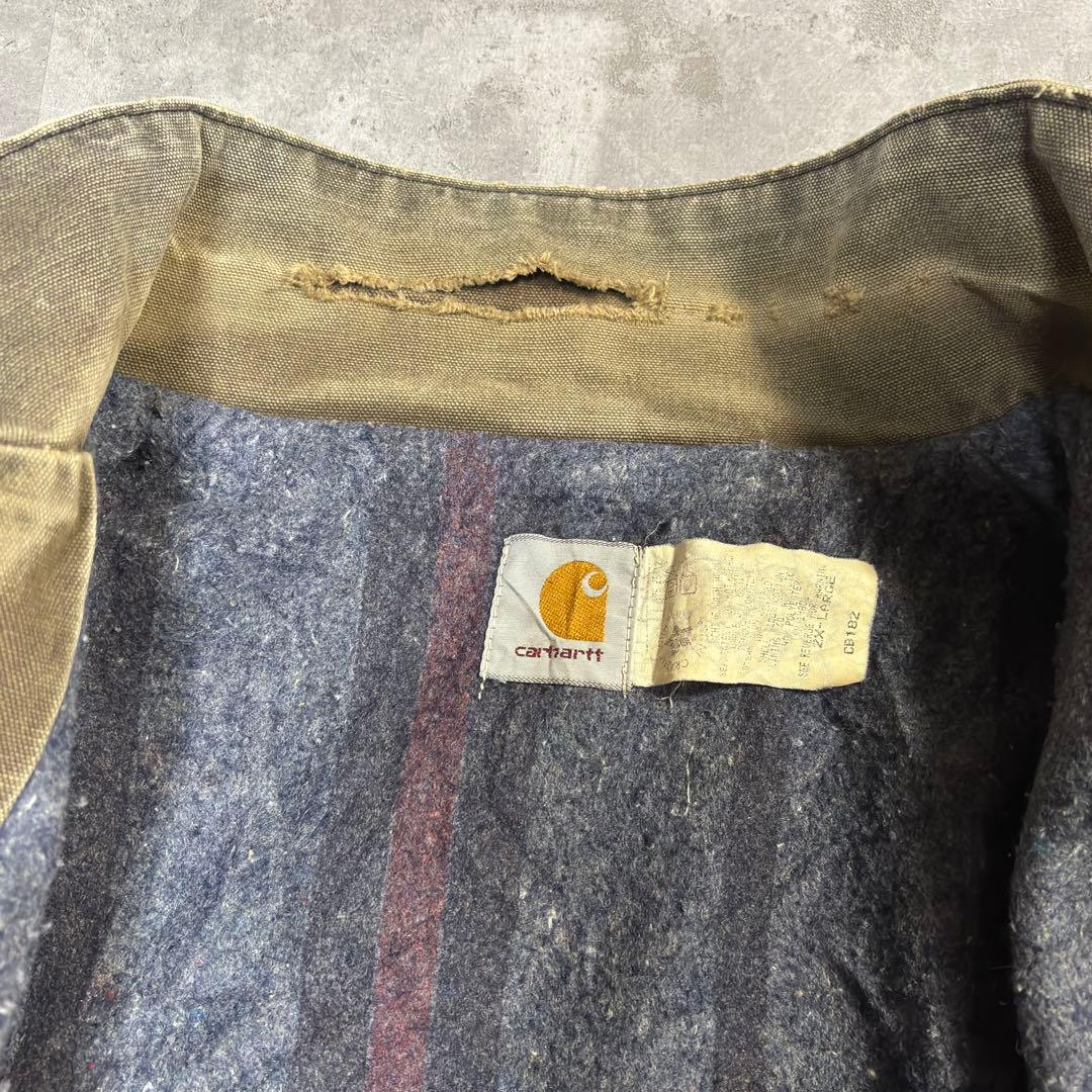 80s 星タグ USA製 カーハート チョアコート 茶 究極フェード 常田大希