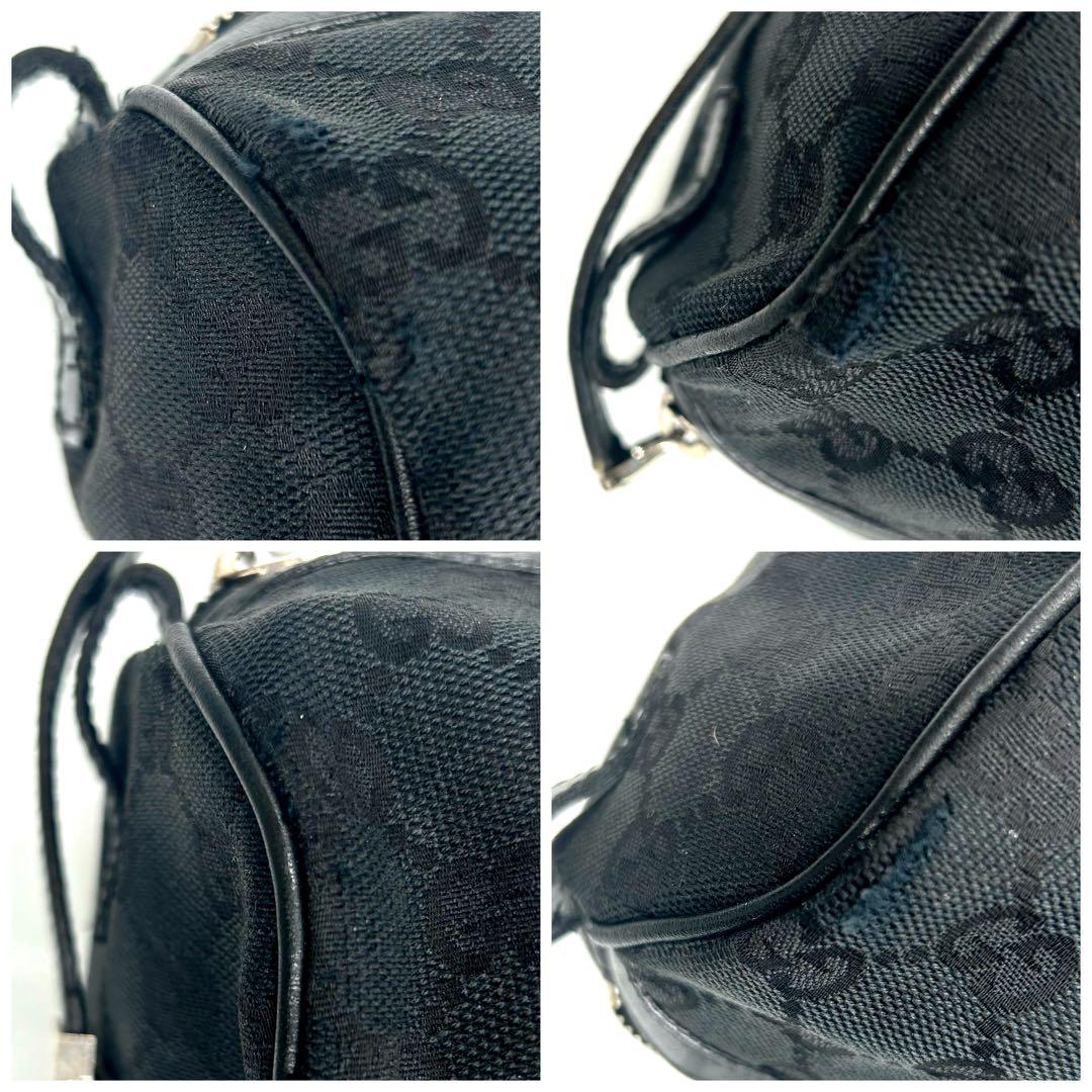 GUCCI　グッチ　GGキャンバス　シェリーライン　ミニボストンバッグ