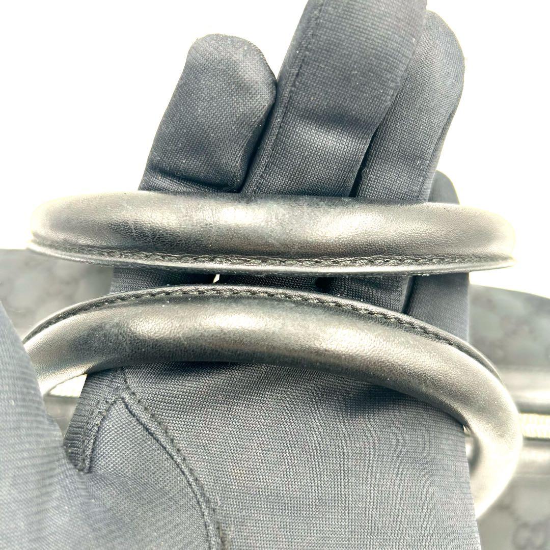 GUCCI　グッチ　GGキャンバス　シェリーライン　ミニボストンバッグ