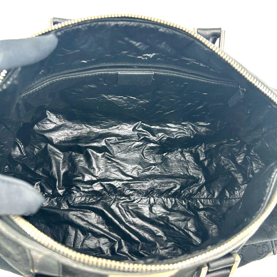 GUCCI　グッチ　GGキャンバス　シェリーライン　ミニボストンバッグ