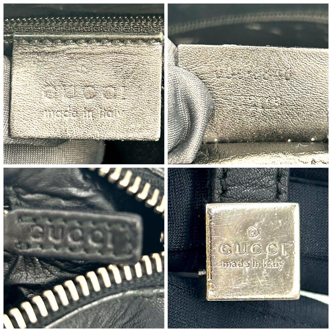 GUCCI　グッチ　GGキャンバス　シェリーライン　ミニボストンバッグ