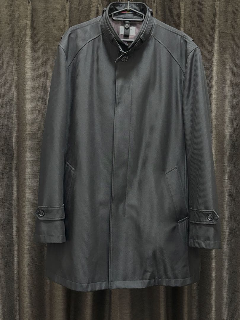 ジャケット・アウター archive stripe middle coat belt loop