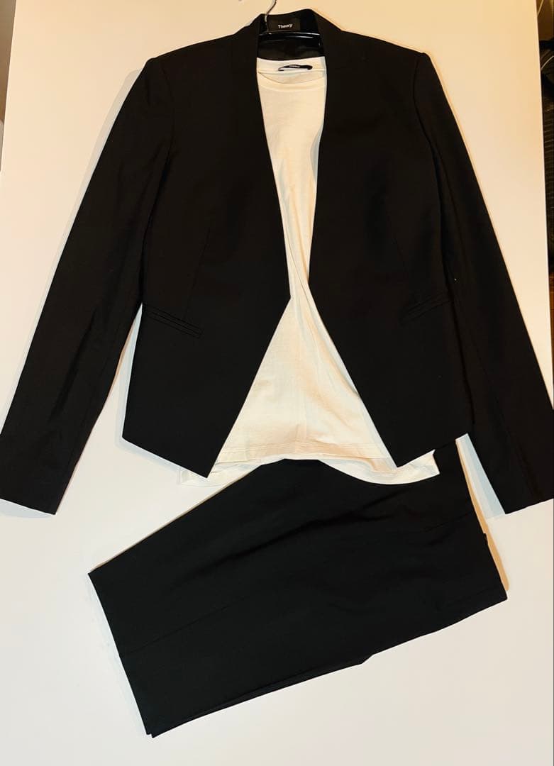 Theory スーツ Tシャツ 3点セット ノーカラー ジャケット