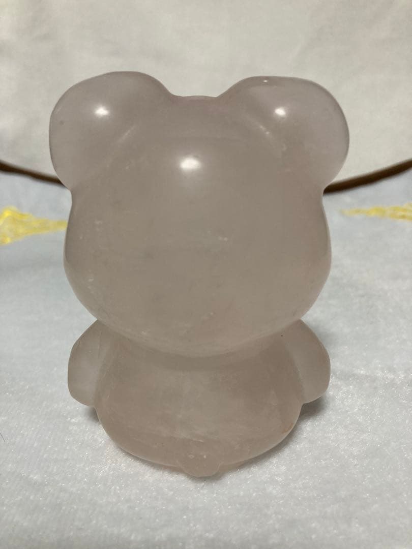 ローズクオーツのクマの置物№1