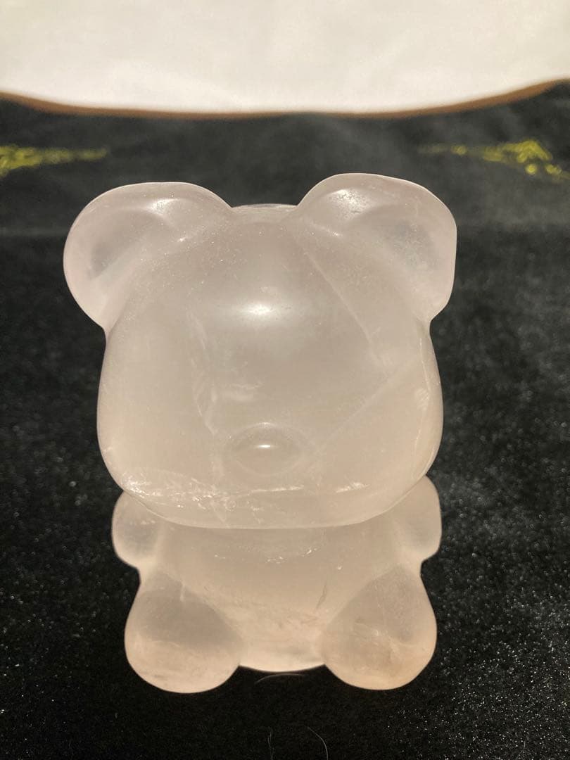 ローズクオーツのクマの置物№1