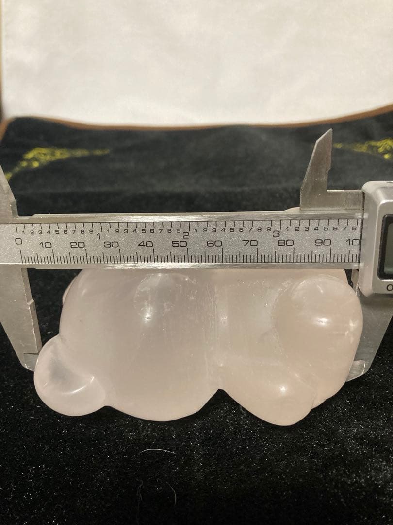 ローズクオーツのクマの置物№1