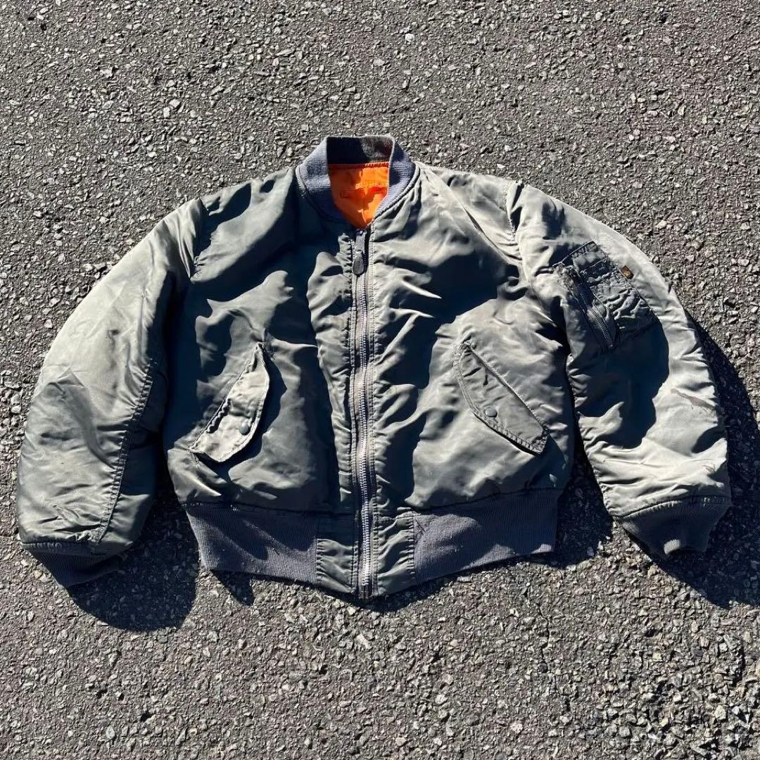 【レア物】MA1アルファインダストリーズ　80s フライトJK USA製