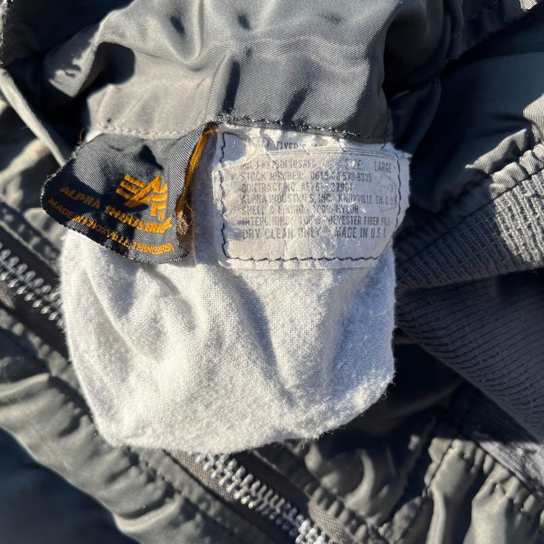 【レア物】MA1アルファインダストリーズ　80s フライトJK USA製