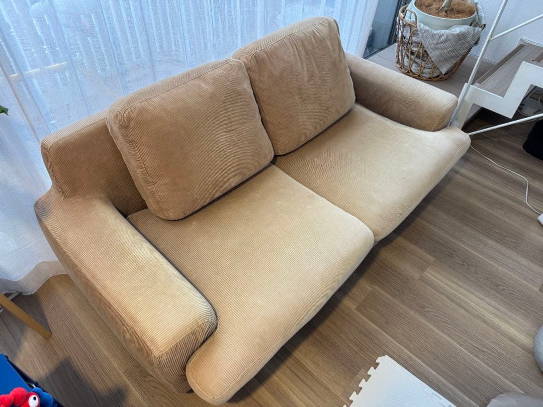 【送料込み】unicoソファ2.5シーター（キャメル）GREIGグレイグ　ウニコ