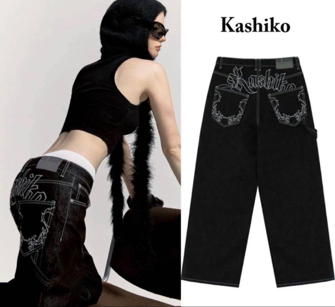 KASHIKO カシコ デニムパンツ ブラック M
