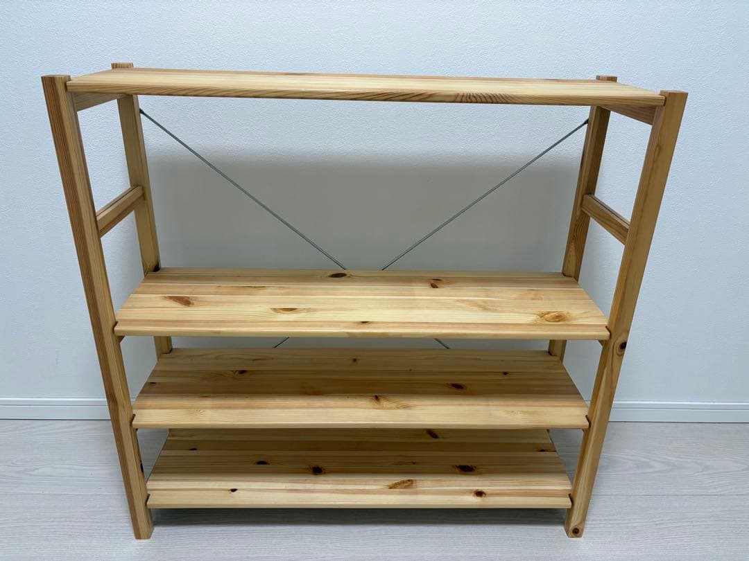 無印良品 パイン材ユニットシェルフ(小)奥行25cm 幅86cm 高さ83cm