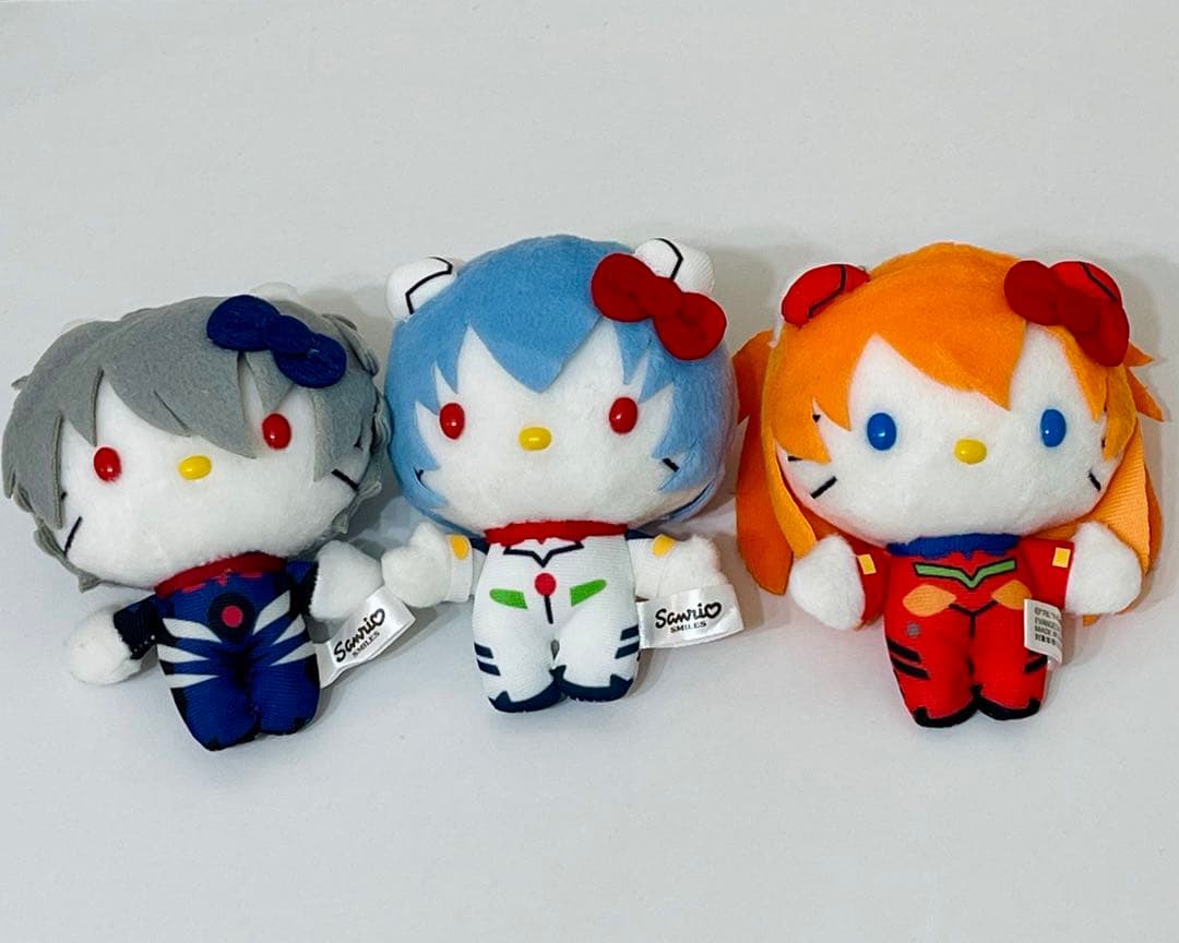 サンリオ ぬいぐるみ アスカ レイ カヲル　エヴァ