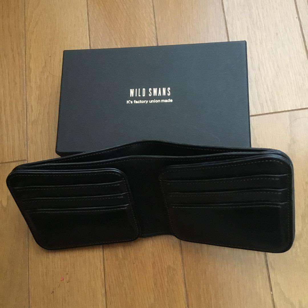 WILD SWANS ブラック 二つ折り財布　ワイルドスワンズ