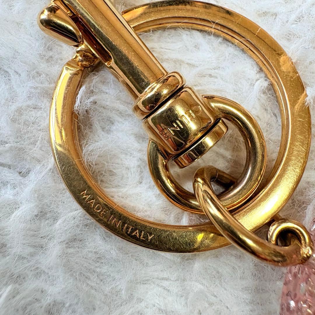 CELINE セリーヌ キーリング　トリオンフ ピンク系 チャーム