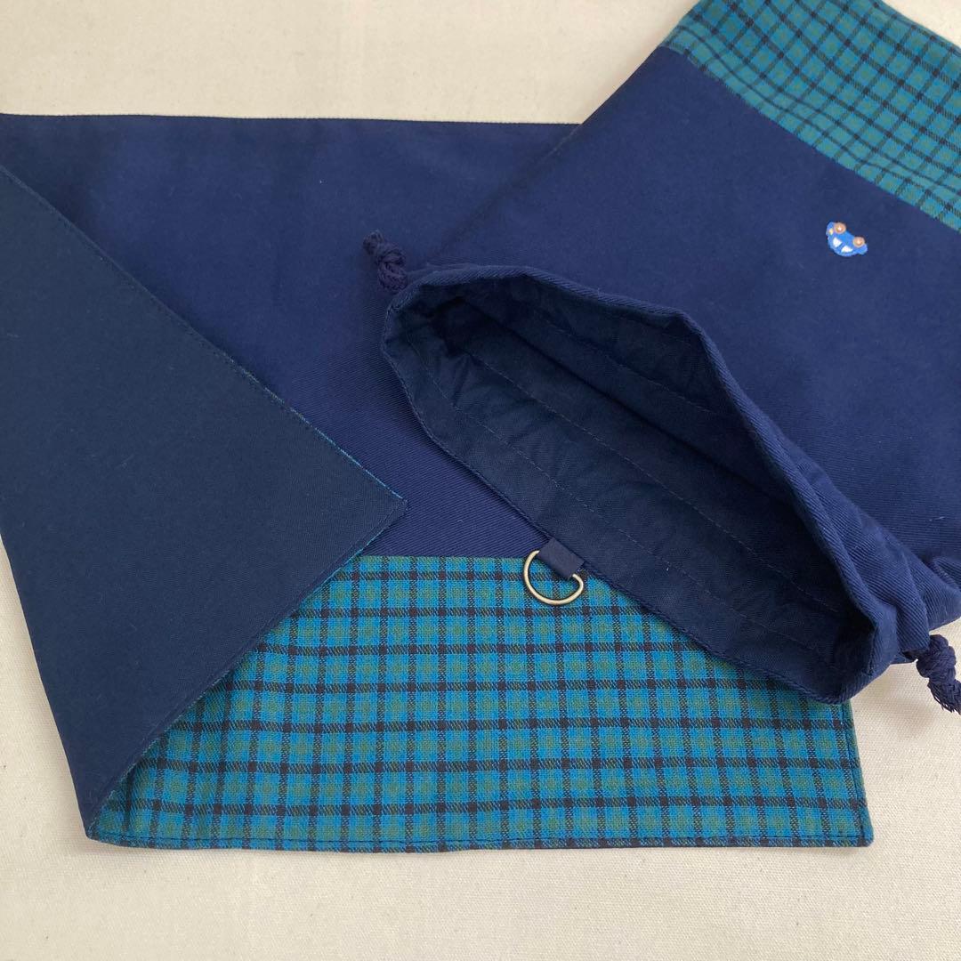 【再販】《ファミリア好きな方に》通園通学グッズ　5点セット　クローバー　青い車