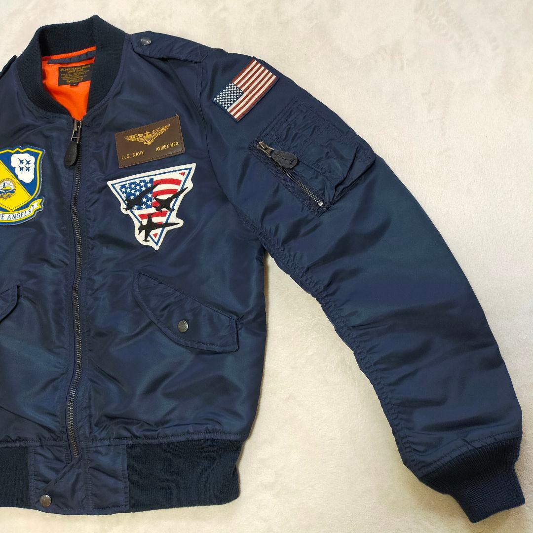 美品　AVIREX　U.S. NAVY Blue Angels　L−2A