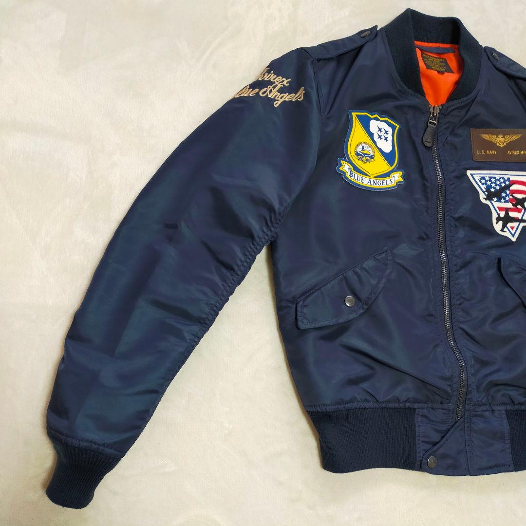 美品　AVIREX　U.S. NAVY Blue Angels　L−2A