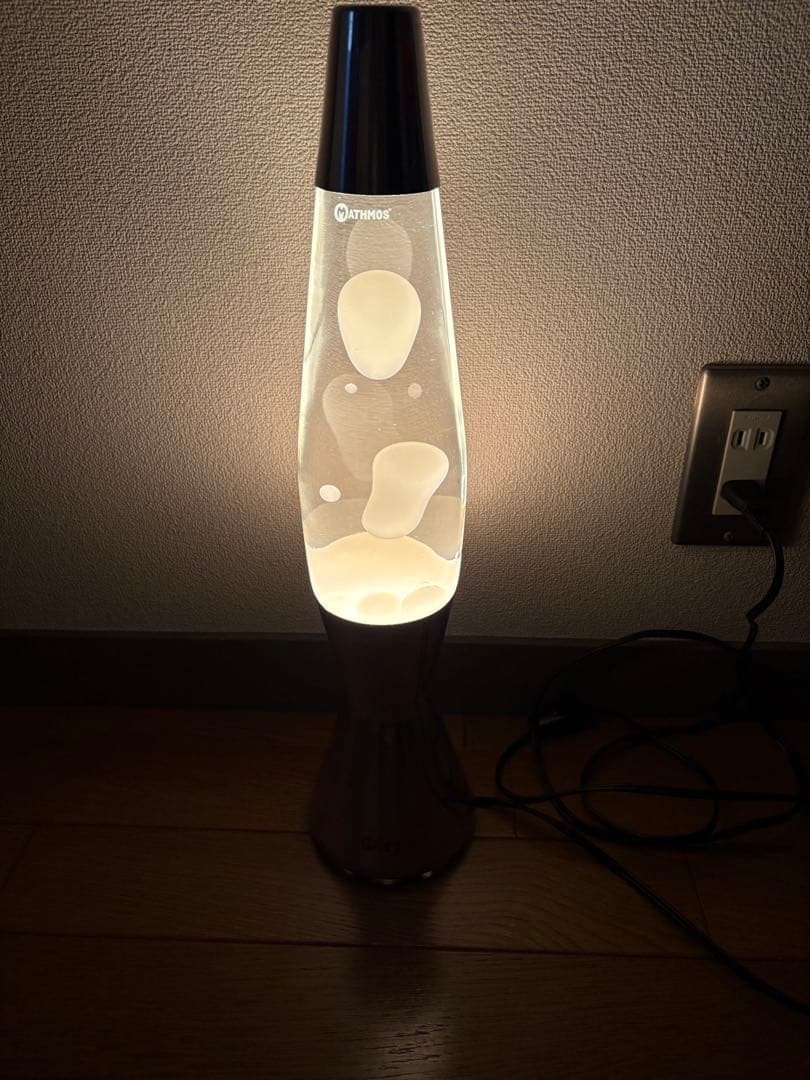 MATHMOS ラバランプ ホワイトボトル&ブルーボトル