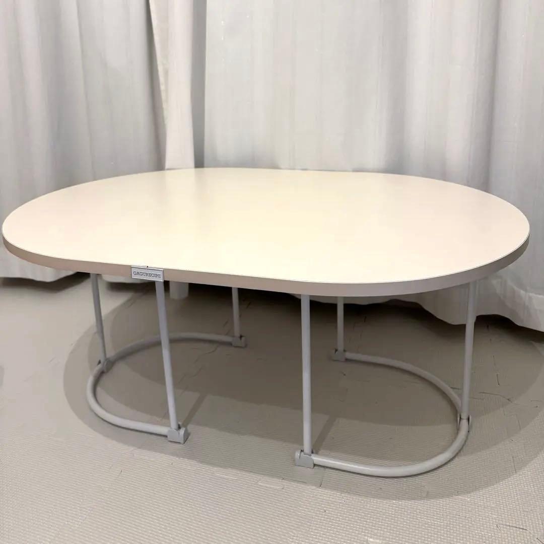 楕円形テーブル アイボリー