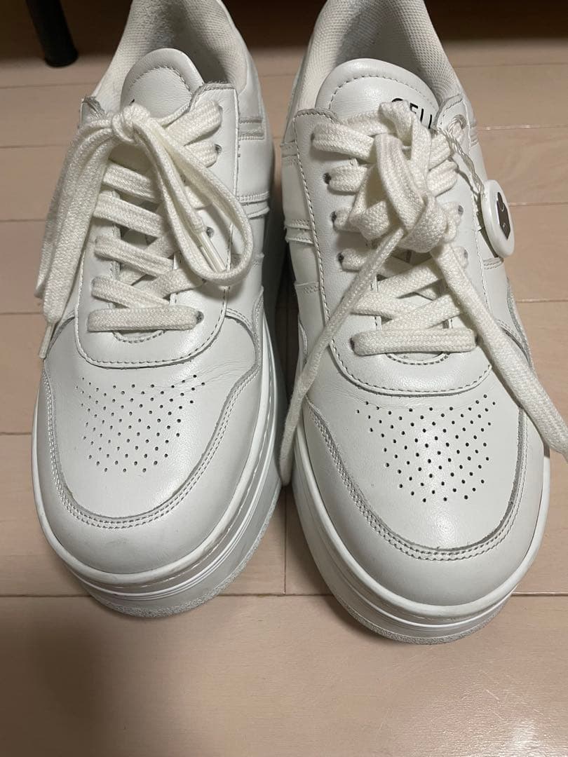 正規　鑑定済CELINE ブロックスニーカー ウェッジアウトソール