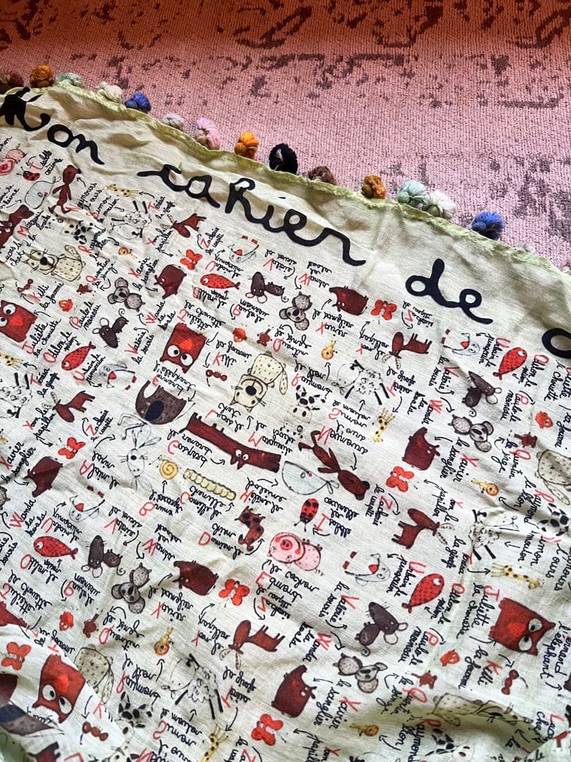 アッシュペープランス購入　Faliero Sarti 動物柄ストール