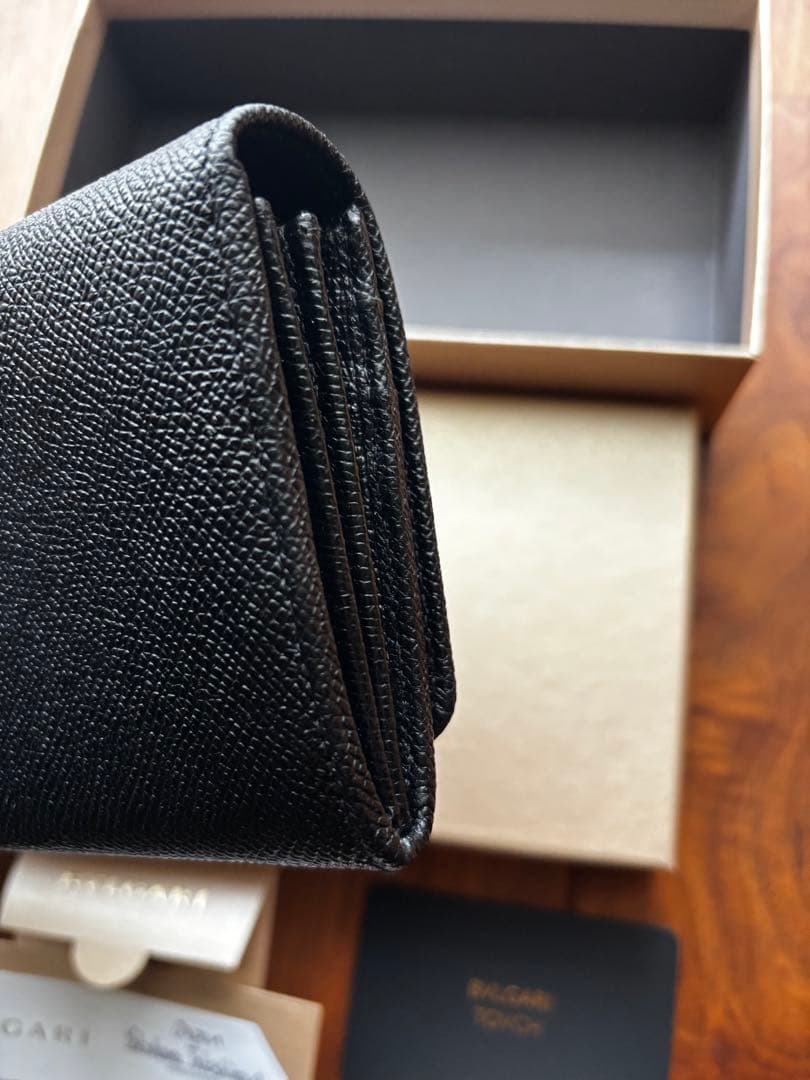 ブルガリ　クリップ　ラージウォレット　ブラック　2025年6月購入