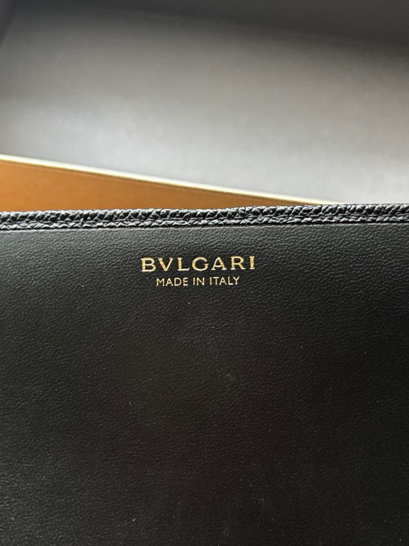 ブルガリ　クリップ　ラージウォレット　ブラック　2025年6月購入