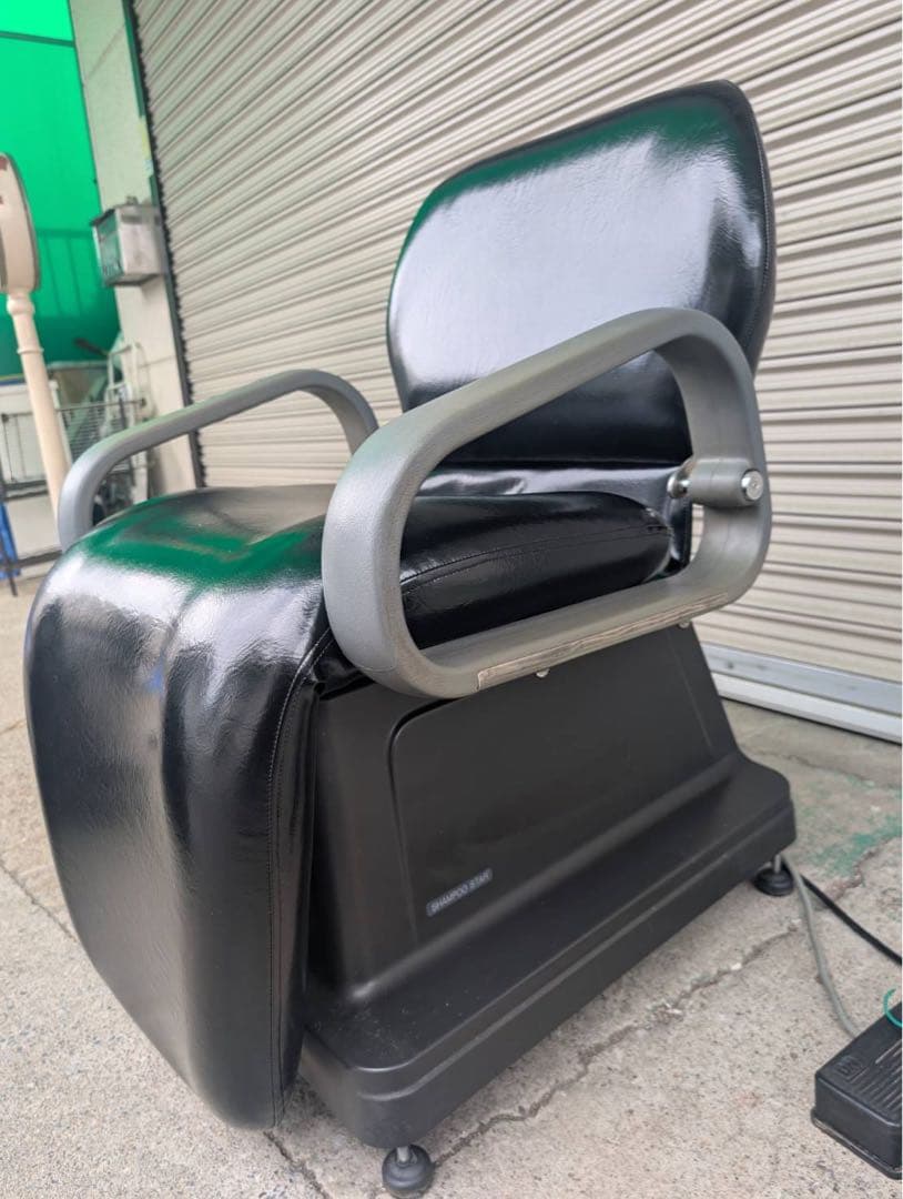 専用！美品】シャンプー椅子　三星電気製作所　引取り限定　黒