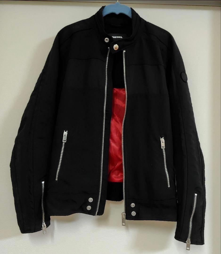DIESEL ブルゾン ブラックジッパージャケット