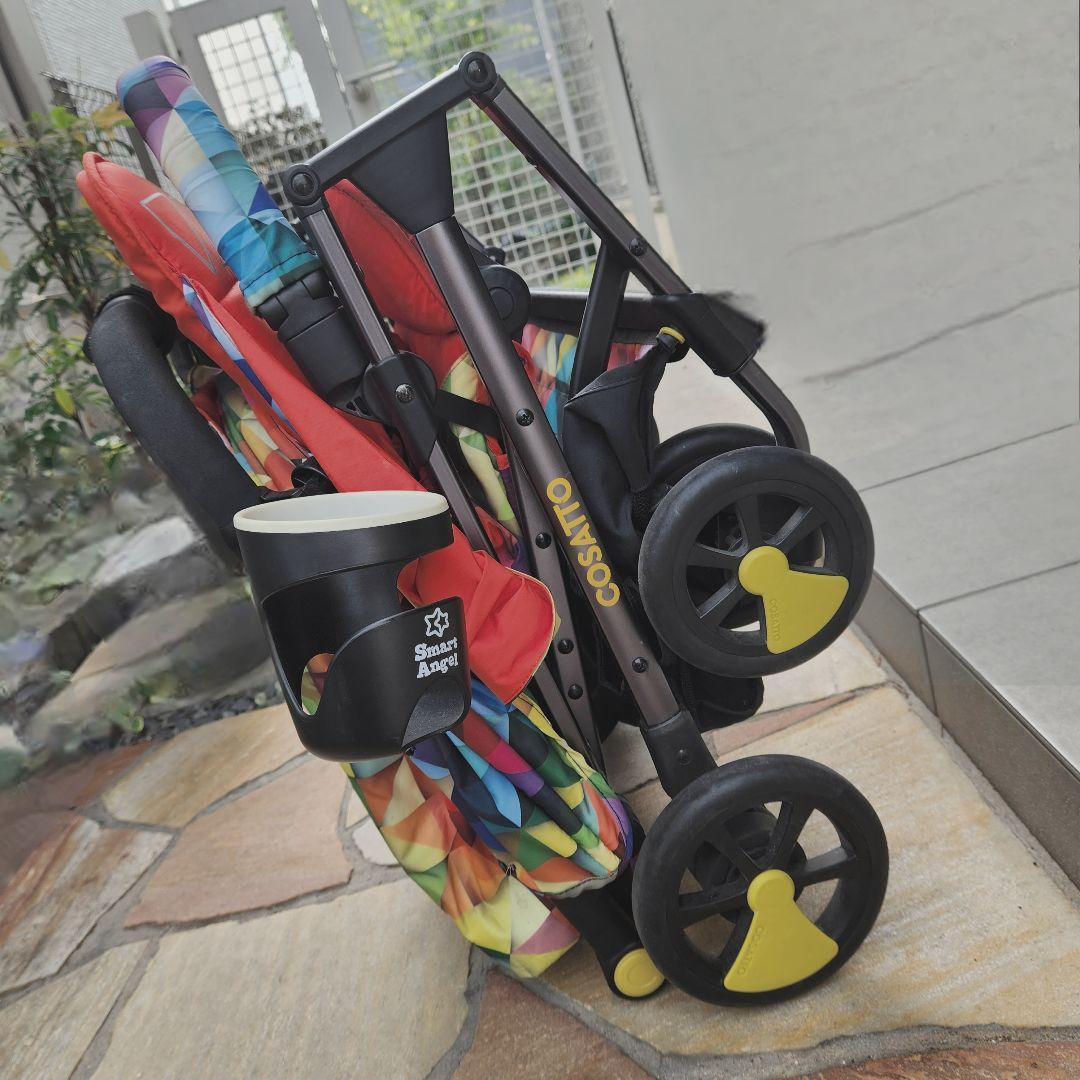 ruku　cosatto ベビーカー　耐荷重25kg　自立式　コサット